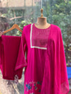 Rani Pink Dupatta Set
