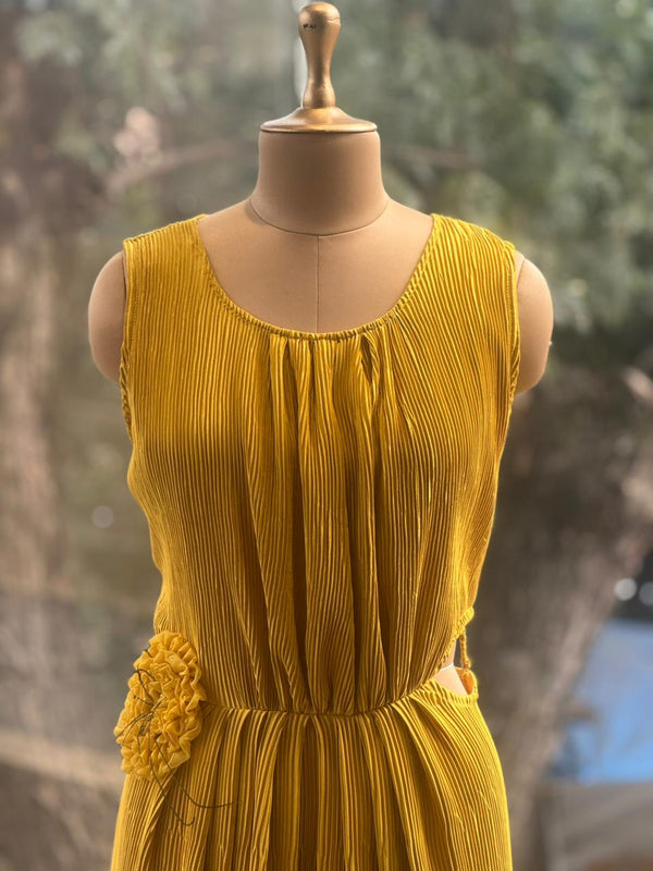 Yelllow Crushed Tunic