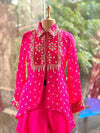 Pink Bandhej Palazzo Set