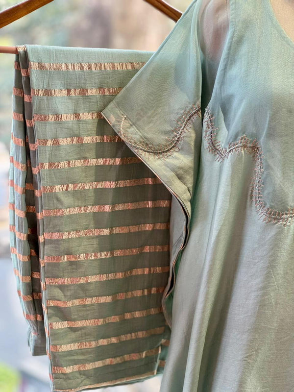 Green Kaftan Co Ord Set