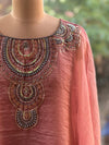 Rose Gold Glass Tissue Kaftan Co ord