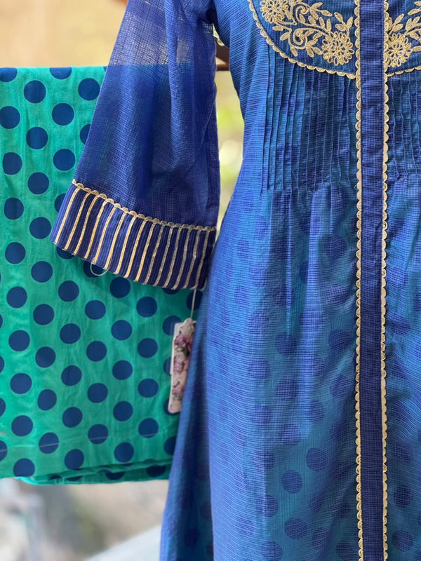 Royal Blue Polka Dot Co Ord