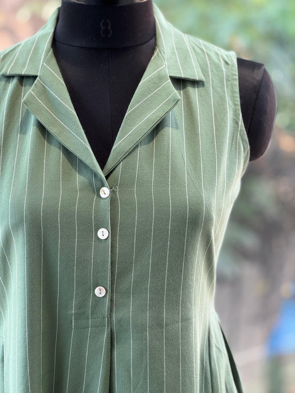 Green Sleeveless Tunic