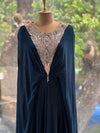 Navy Blue Kaftan Gown