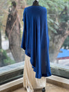 Royal Blue Cowl Skirt Set