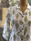 Green Leaf Print Tunic