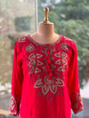 Red Applique Co Ord Set