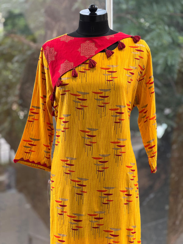 Yellow Printed Tunic