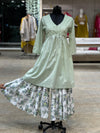 Green Sharara Set