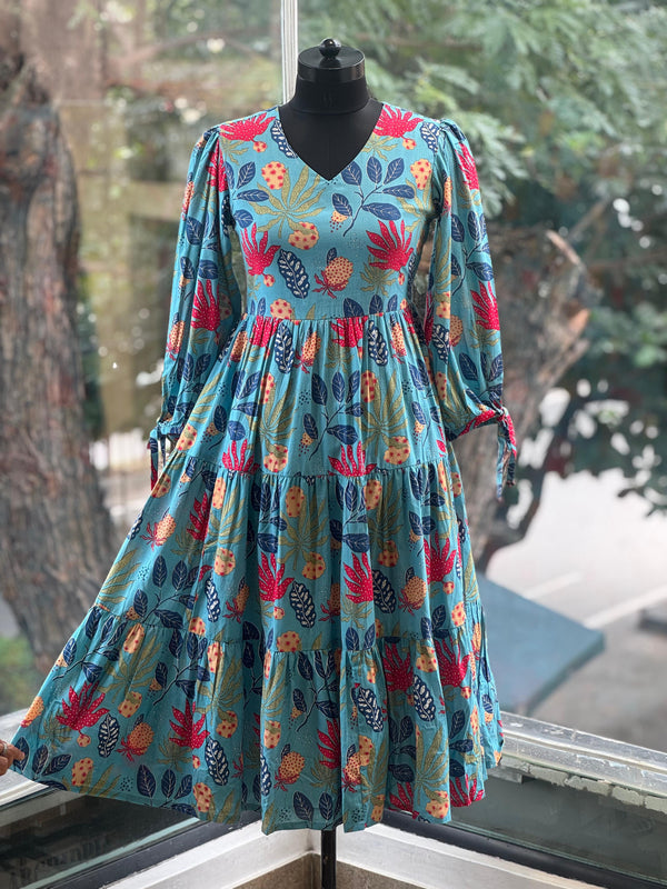 Blue Floral Tunic
