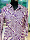 Purple Printed Co Ord