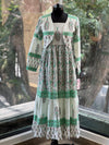 White/Green Block Print Tunic