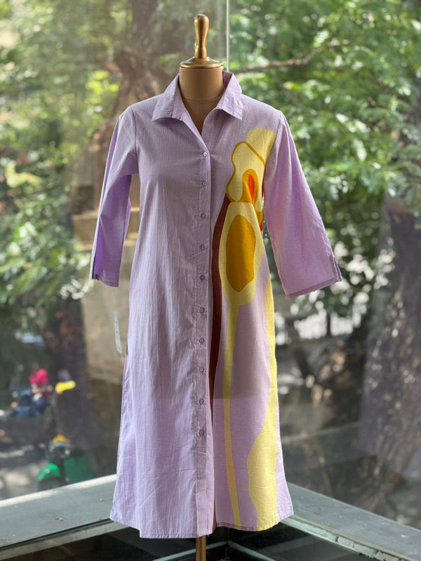 Lilac Printed Tunic
