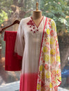 Shaded Mul Dupatta Set