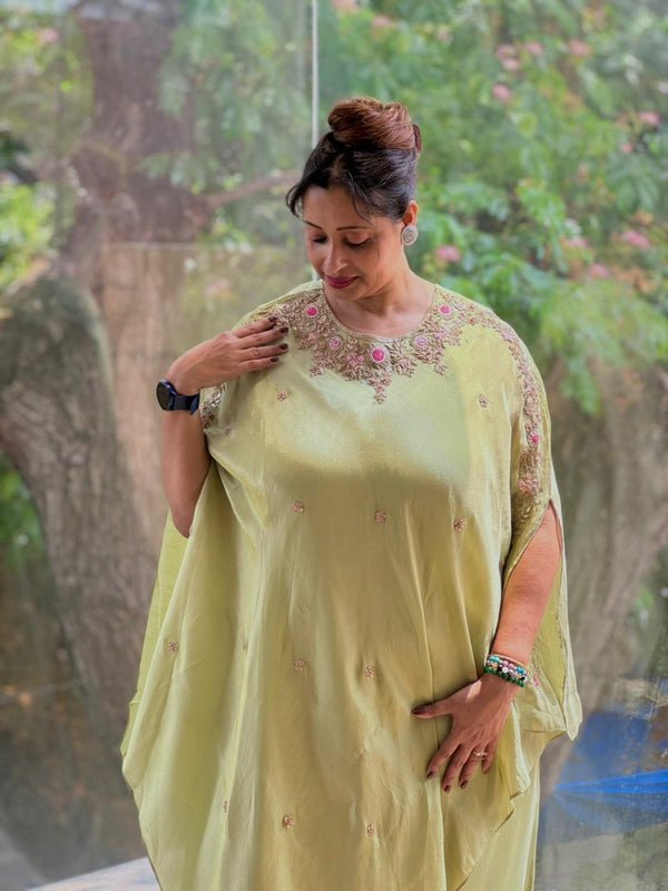 Light Green Kaftan Set