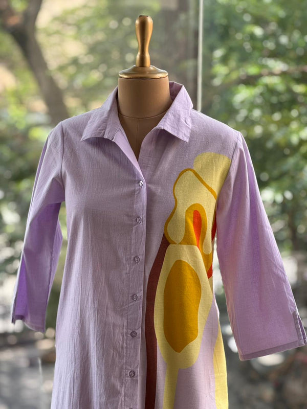 Lilac Printed Tunic