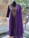 Purple Handwork Suit