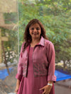 Pink Glass Tissue Tunic