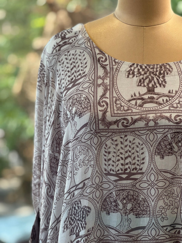 Grey Digital Print Co Ord