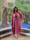 Pink Glass Tissue Tunic