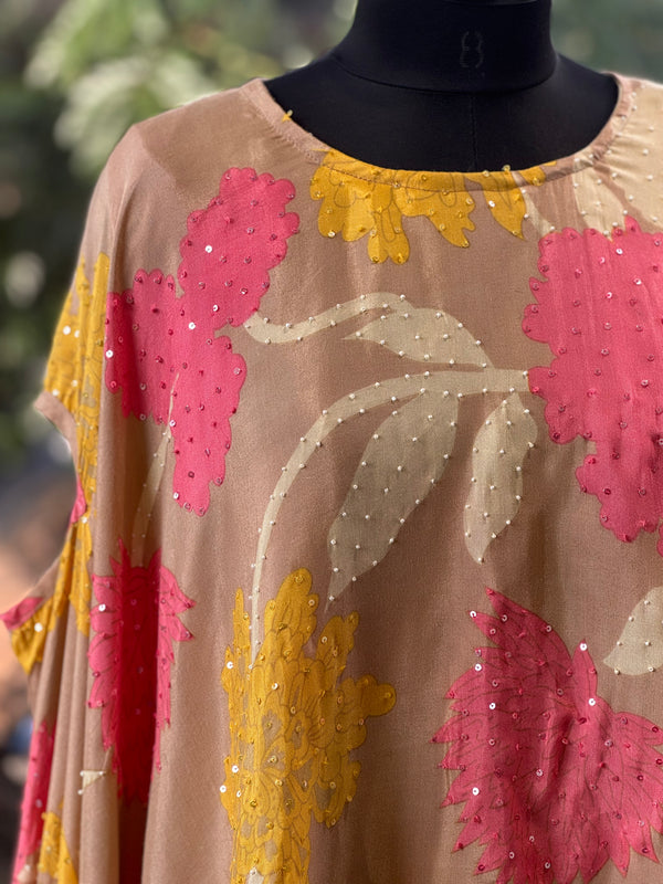 Beige Kaftan Tunic