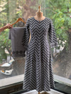 Black Zig-Zag Lines Co Ord