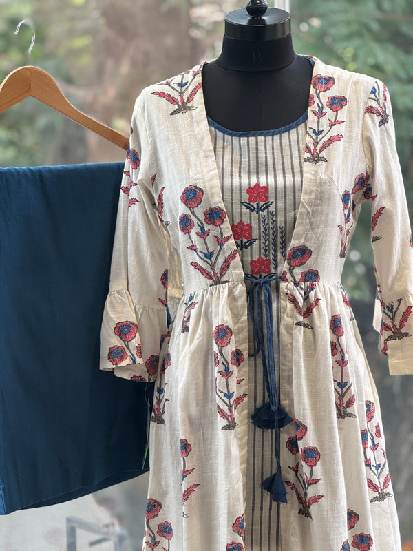 White Printed Co Ord
