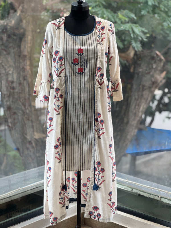 White Printed Co Ord