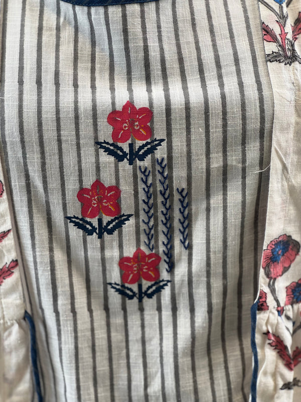 White Printed Co Ord