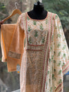 Peach Chikankari Suit