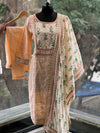 Peach Chikankari Suit