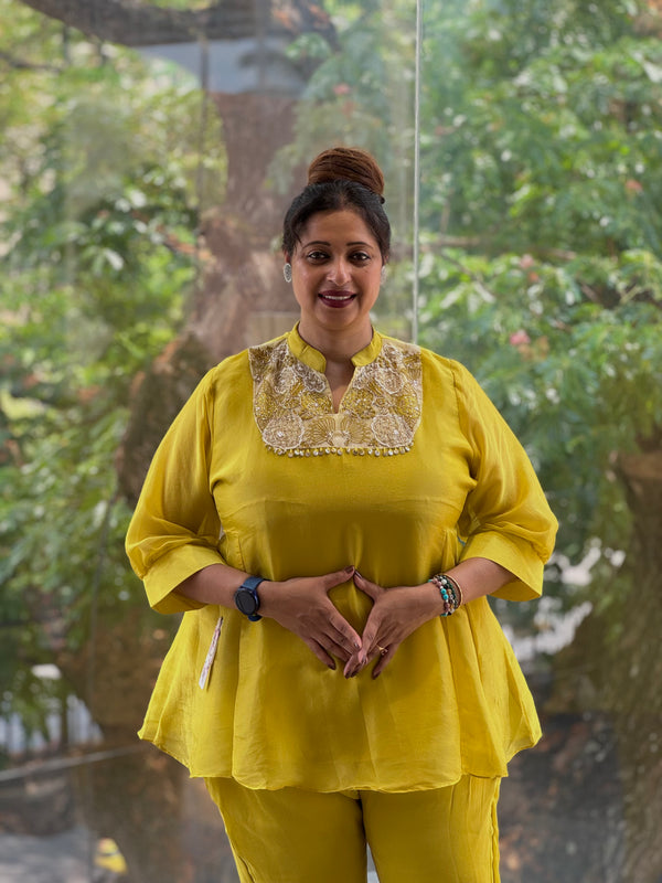 Greenish Yellow Co Ord