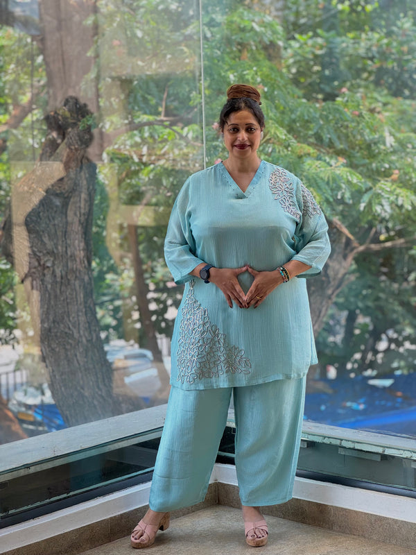 Blue Tissue Co Ord