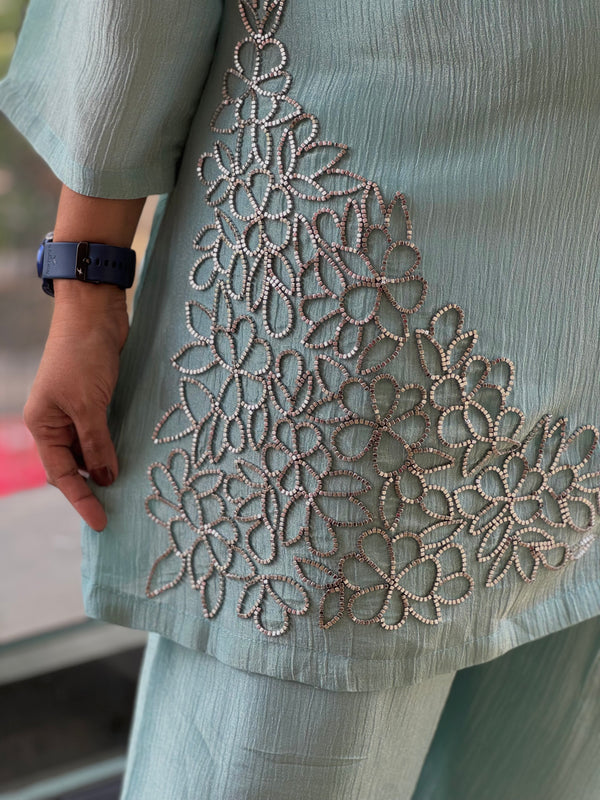 Blue Tissue Co Ord