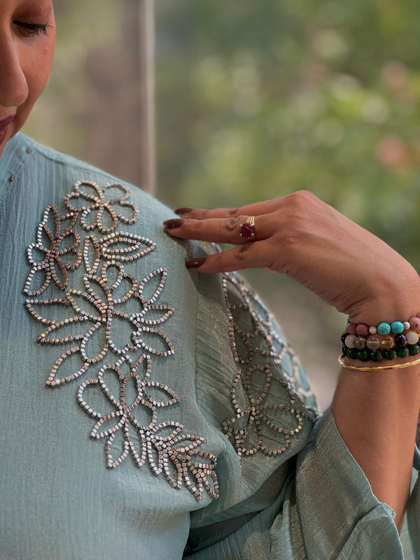 Blue Tissue Co Ord