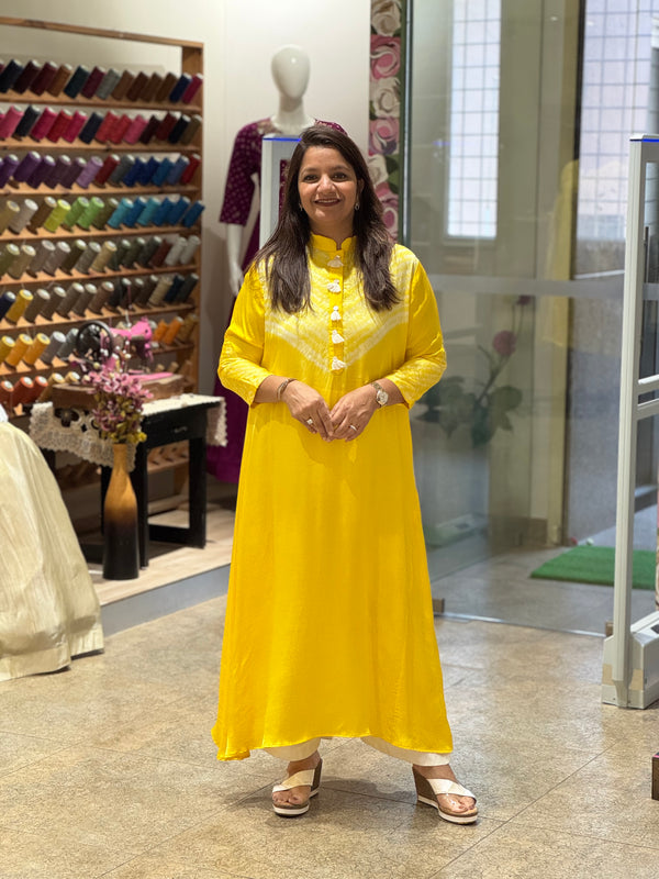 Yellow Shibori Co Ord