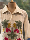 Half White Thread Work Tunic