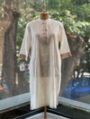 Half White Madhubani Print dupatta set