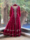 Purplish Maroon Gown