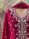 Purplish Maroon Gown