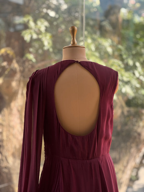 Wine Cocktail Gown