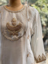 Cream Knot Work Suit