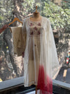 Cream Knot Work Suit