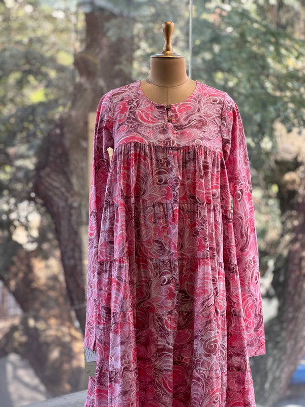 Pink Chudi Sleeves Tunic