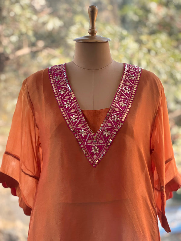 Orange Tissue Co Ord