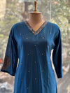 Blue Dupatta Set