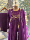 Purple Yolk Work Suit