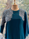 Blue One Side Kaftan Tunic