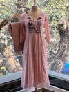 Pink Embroidered Co Ord