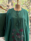 Green Intricate Work Co Ord